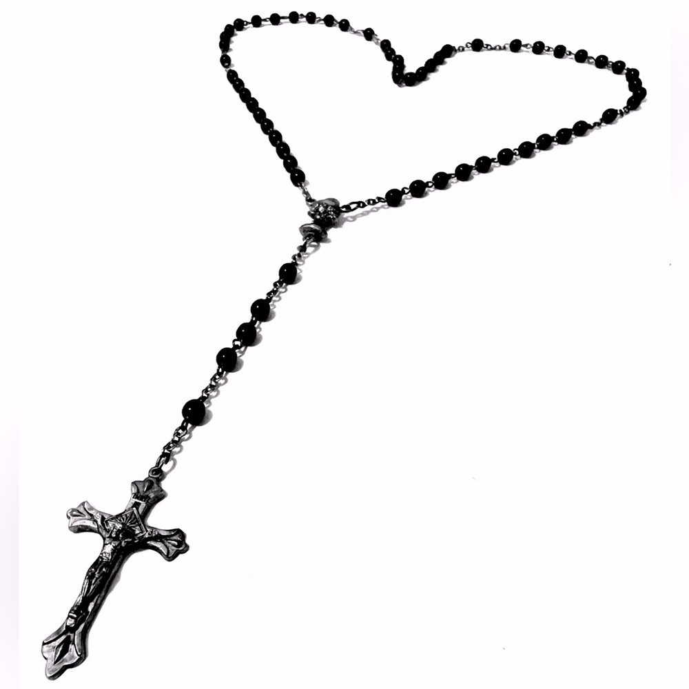 Black Unisex Rosary.